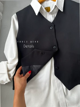 ست ژیله و شلوار کرپ Fiano