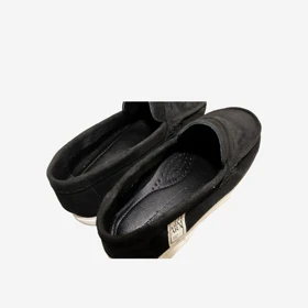 کفش تخت چرم زنانه مشکی مدل velvet