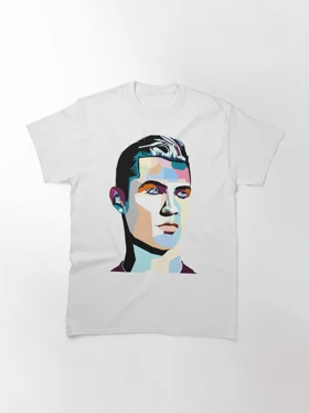 تیشرت ورزشی رئال مادرید | تیشرت رونالدو طرح Cristiano ronaldo cool pop art کد 143894