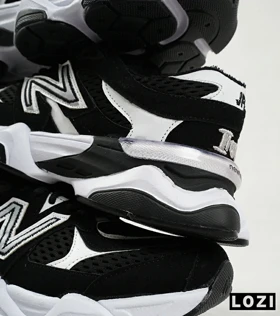 کفش کتانی بزرگ پا مشکی سفید NEW BALANCE 9060 مدل 4271