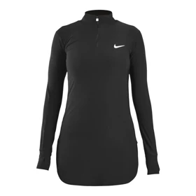 استرج آستین بلند نیم زیپ ورزشی زنانه نایک مدل VHD-3K1452 مشکی