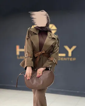 ترنچ کت کت کوتاه مزونی