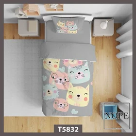 روتختی کودک طرح گربه مدل T5832