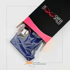 سوتین پرسی آبی کاربنی توری فنردار برند نوشه پوش