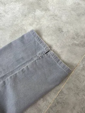 شلوار جین کتان نیم بگ DENIM رنگ طوسی