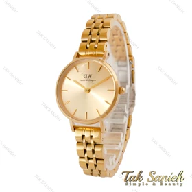 ساعت دنیل ولینگتون زنانه طلایی صفحه گرد DW-4937-L