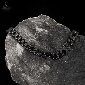 دستبند مشکی رولکس Rolex Bracelet K04