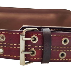 کمربند چرم طبیعی بالشتک دار متوسط 13 سانتی
