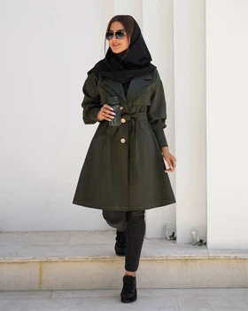 مانتو کوتاه راه راه دویقه آستین مچی (دانشجویی ، اداری)