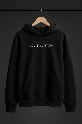 هودی مشکی طرح Louis Vuitton