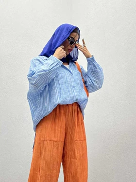 شومیز طرحدار 2 رنگ