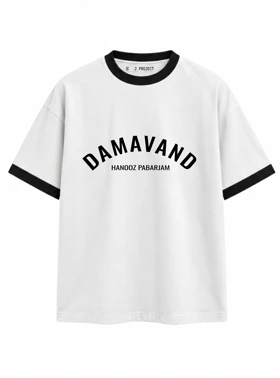 تیشرت رگولار J PROJECT طرح DAMAVAND سفید