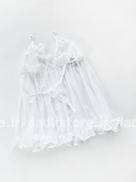 لباس خواب پیراهن حریر چین‌دار