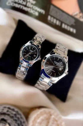 ساعت ست زنانه ومردانه کاسیوبنداستیل