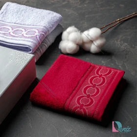 حوله دستی Chain رنگ زرشکی