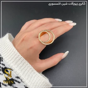 انگشتر زنانه ابکاری نقره کد az27