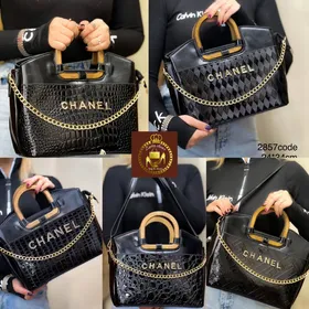 کیف مجلسی دستی شنل دسته چوبی کد:2857
