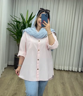 مانتو شومیزی لینن کد 2142