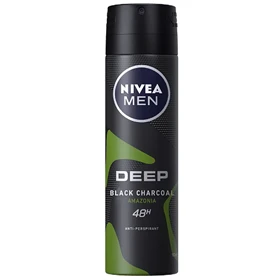اسپری ضد تعریق مردانه نیوآ NIVEA مدل Deep Black Carbon 48H حجم 150ml