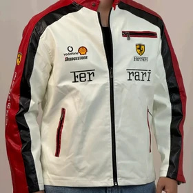 کاپشن چرم موتور سواری فراری 138