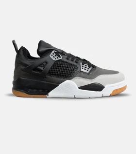 کتانی ساق‌دار زنانه و مردانه مشکی طوسی Nike air jordan 4 مدل 6471