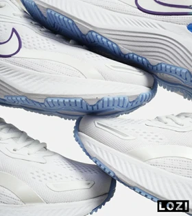کفش کتانی مردانه و زنانه سفید آبی NIKE zoom X