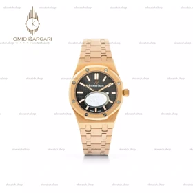 ساعت مچی اودمار پیگه بند رزگلد صفحه مشکی Audemars Piguet