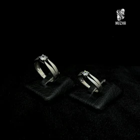 حلقه ست نقره زنانه ومردانه کدhs1023