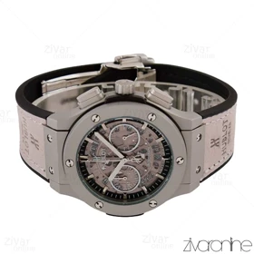 ساعت هابلوت زنانه کلاسیک فیوژن اسکلتون طوسی 105195