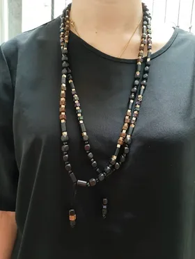 گردنبند چوبی حروف