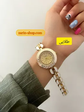 ساعت استیل و سرامیکی زنانه