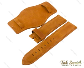 بند ساعت پورشه جیر عسلی Porsche-Strap-3666-G