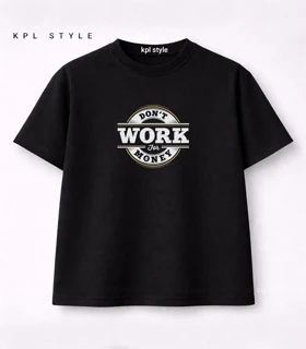 تیشرت باکسی یونیسکس طرح WORK کد 1413