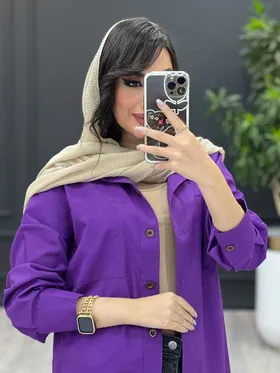 مانتو شومیزی پشت دکمه