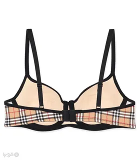 سوتین کاپ‌دار نخی فنردار HNX هونکس کد 2020 طرح Burberry