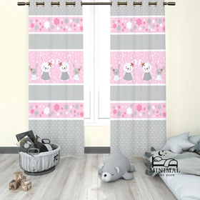 پرده کودک طرح خرگوش مدل W4945