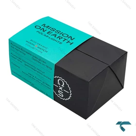 جعبه ساعت مچی اصلی امگا سواچ ماموریت به نورهای قطبی زمین آبی فیروزه ای Swatch-Box-7800-U