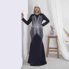 پیراهن مجلسی نگین پروانه V&E