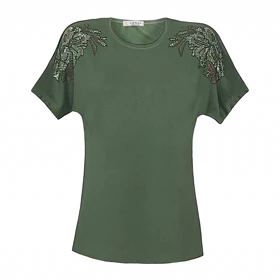 بلوز زنانه ویسکوز نگین‌دار