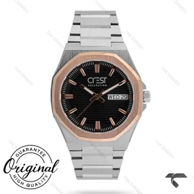 ساعت کرست مردانه 6286-4 صفحه مشکی Crest-10912-G