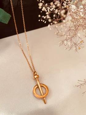 گردنبند کارتیه میخ استیل