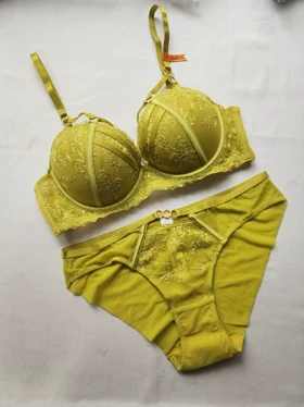 ست سوتین و شورت ابرنازک فنردار برند AngGee کد: 5378