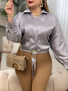 شومیز ساتن بهنوش 3022