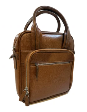 کیف دوشی چرم طبیعی301 عسلی