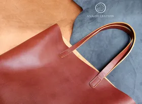 کیف دوشی چرم مدل مهشید M_02