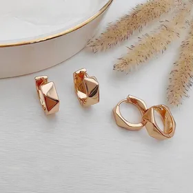 گوشواره حلقه‌ای طرح هندسی ژوپینگ کد 404