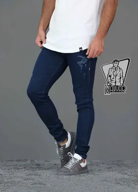 شلوار جین سورمه ای تیره ZARA