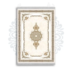 *جدید* فرشینه از جنس پارچه شانل مخمل ترک طرح فانتزی برند دفه کد 112