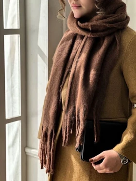 بیگ اسکارف قهوه ای کد 400