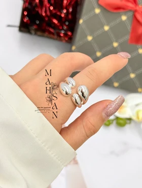 انگشتر زنانه مینیمال برجسته سیلور